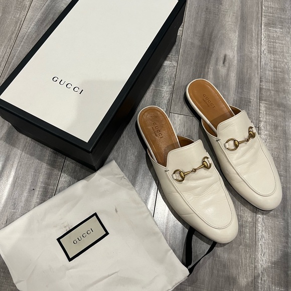 GUCCI White Princetown Mule’s - Picture 6 of 6